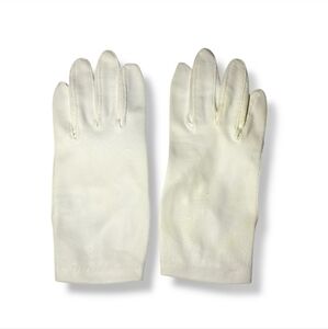 VAN RAALTE Off White Mid Arm Length Nylon Day Gloves VINTAGE